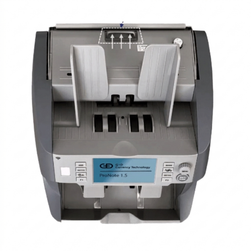 Giesecke+DevrientGiesecke+Devrient ProNote 1.5 Gen4 Banknot Sayma Makinesi, 25 Ülke Para Birimi SayarProNote 1.5 Gen4