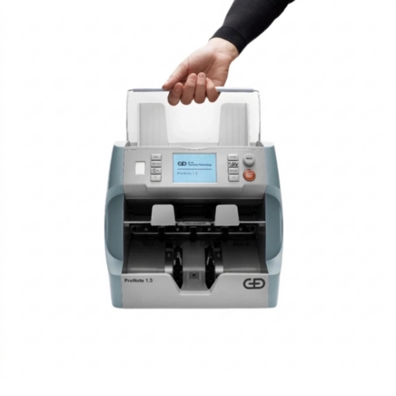 Giesecke+DevrientGiesecke+Devrient ProNote 1.5 Gen4 Banknot Sayma Makinesi, 25 Ülke Para Birimi SayarProNote 1.5 Gen4