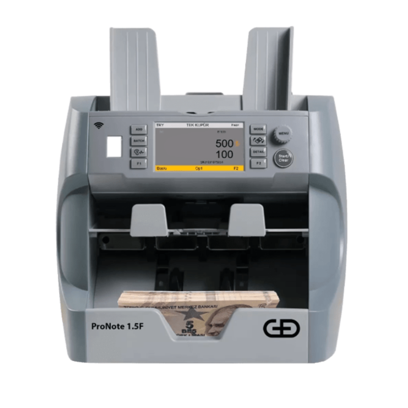Giesecke+DevrientGiesecke+Devrient ProNote 1.5F Gen4 Fitness Banknot Sayma Makinesi, 40 Ülke Para BirimiProNote 1.5F Gen4