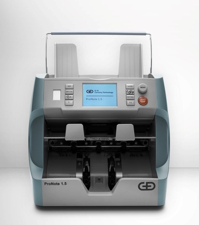 Giesecke+DevrientGiesecke+Devrient Pronote 1,5 Tam Profesyonel Para Sayma Makinası(25 Para Birimi)HBCV00002IDANK