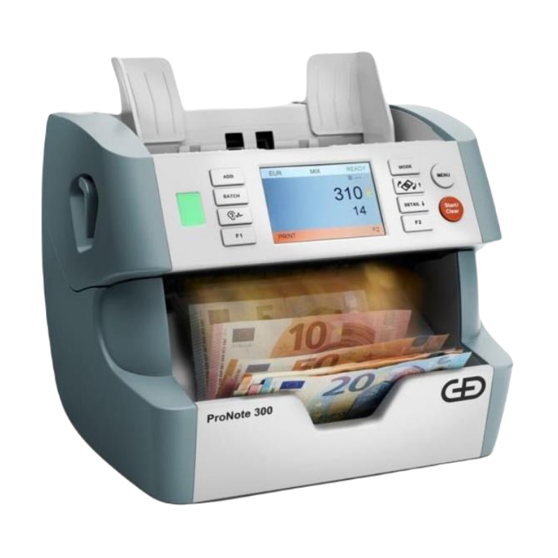 Giesecke+DevrientGiesecke+Devrient ProNote 330 Tek Katlı, Çift Cıslı Banknot Sayma Makinesi 22 Ülke Parası, Alman MalıProNote 330
