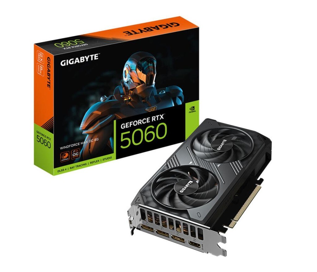 GIGABYTEGigabyte RTX5060 Windforce Max OC 8G GV-N5060WF2MAX OC-8GD 128 Bit GDDR7 8 GB Ekran Kartı4719331356699