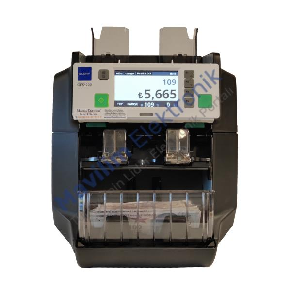 GloryGlory GFS 220 CS Banknot Sayma Tanıma ve Tasnif Makinası (Kapaklı)GFS-220-CS