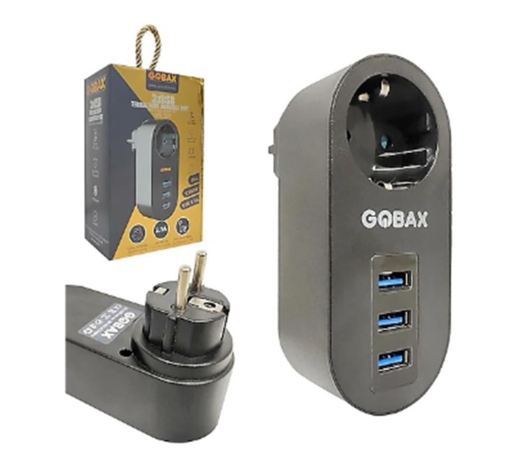 GOBAXGobax MG-102 3 USBli Tekli Termal Akım Korumalı Priz6124572158717