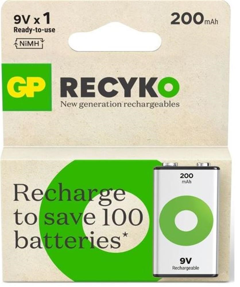 GPGP 9V 200 mAh Şarjlı Tekli Paket GP20R8HEM-2GB14891199212710