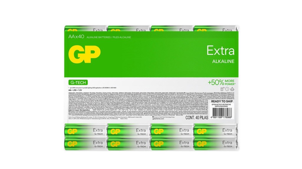 GPGp R6 AA Boy Extra Alkalin Kalem Pil 40lı Paket GP15AXETA21-2ECSWC404891199178986