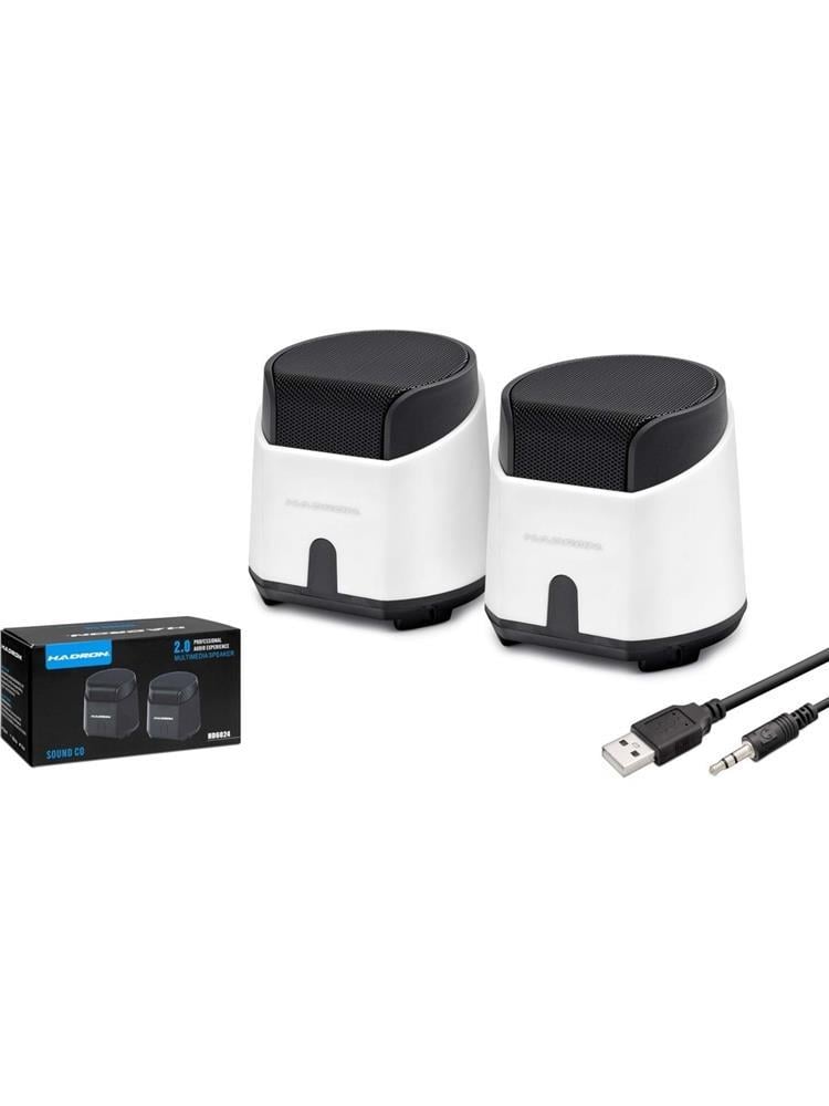 HADRONHadron HD6024W Speaker Pc Beyaz 8.5-9-9 cm8680469034253