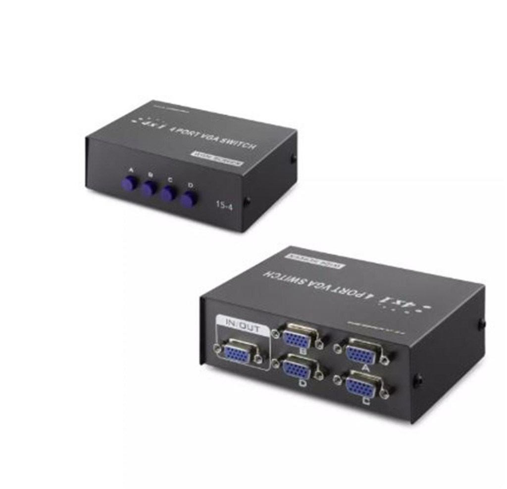 HADRONHadron Hdx1329 4 Port Vga Switch 54Mhz 4Giriş 1Çıkış8680469034567