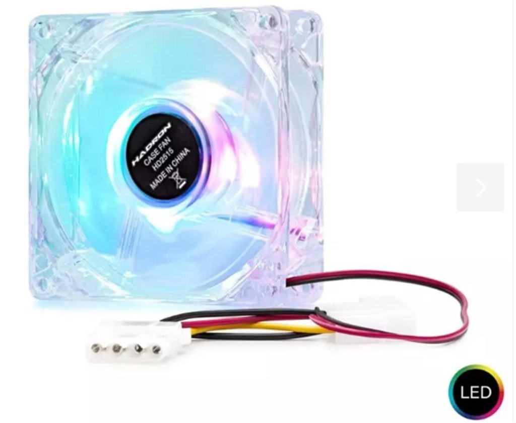 HADRONHadron Hdx1516 8Cm Kasa Fanı 4Pin Led Transparent8680469031696