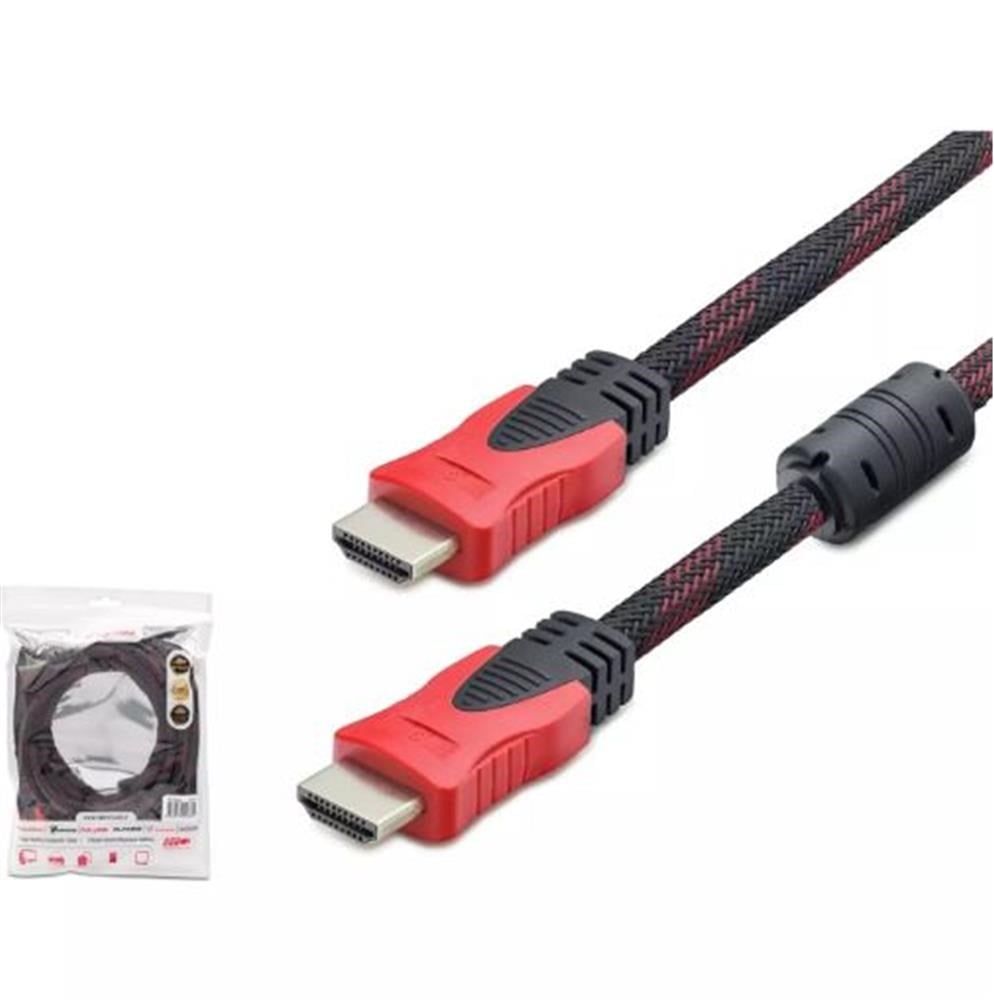 HCSHADRON HDX2017 10MT HDMI (M) TO HDMI (M) KABLO ÖRGÜLÜ 10M SİYAH8680469010035