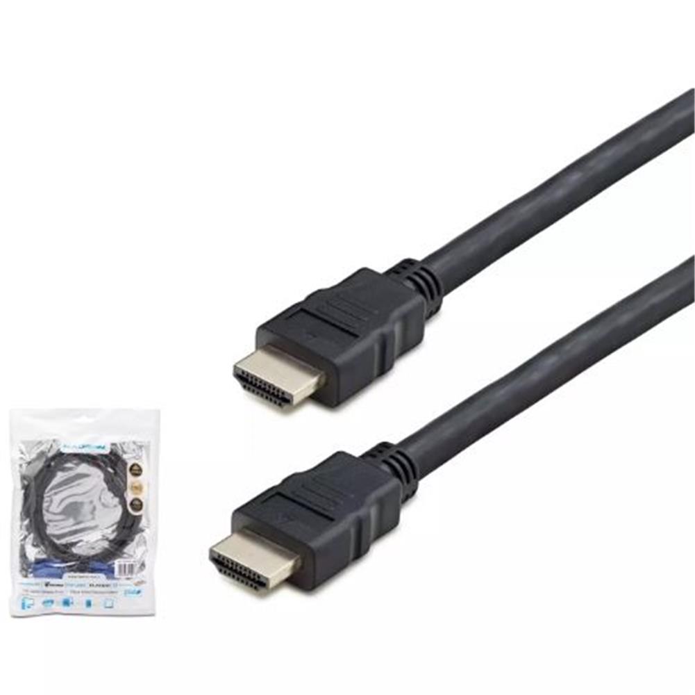 HCSHADRON HDX2018 HDMI (M) TO HDMI (M) KABLO PVC 10M SİYAH8680469030491
