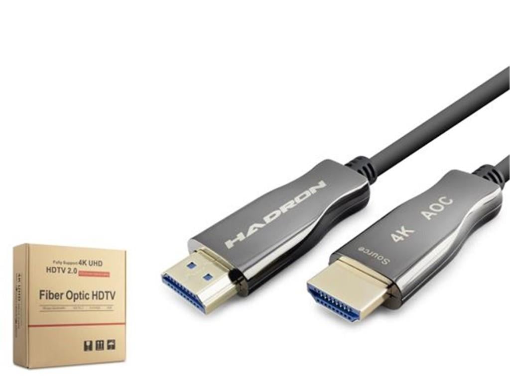 HADRONHadron Hdx2060 Fiber Hdmi Kablo 4K 60Hz 60M Siyah8680469043859