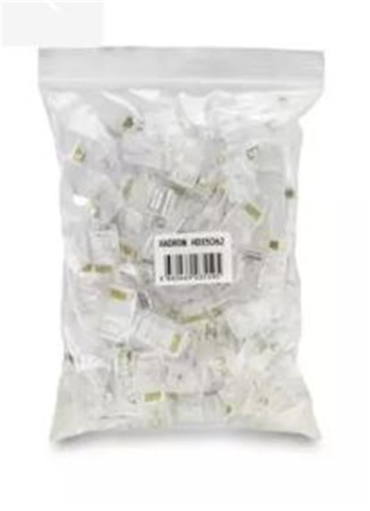 HADRONHadron Hdx5062 Cat5 Konnektör Ez Rj45 Delikli 100Lü Paket Şeffaf8680469035595