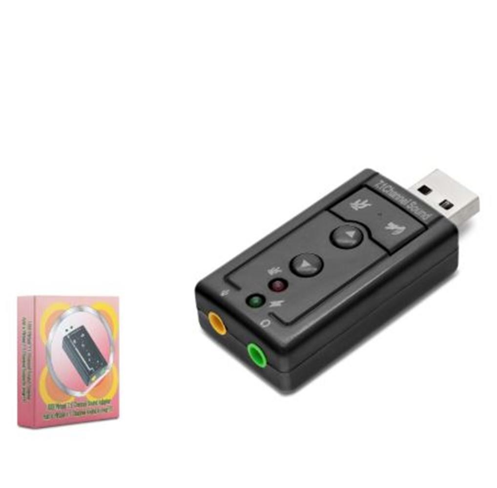 NODARHADRON HDX5255 USB Harici Ses Kartı 7.1 Tuş Kontrollü Siyah8680469028221