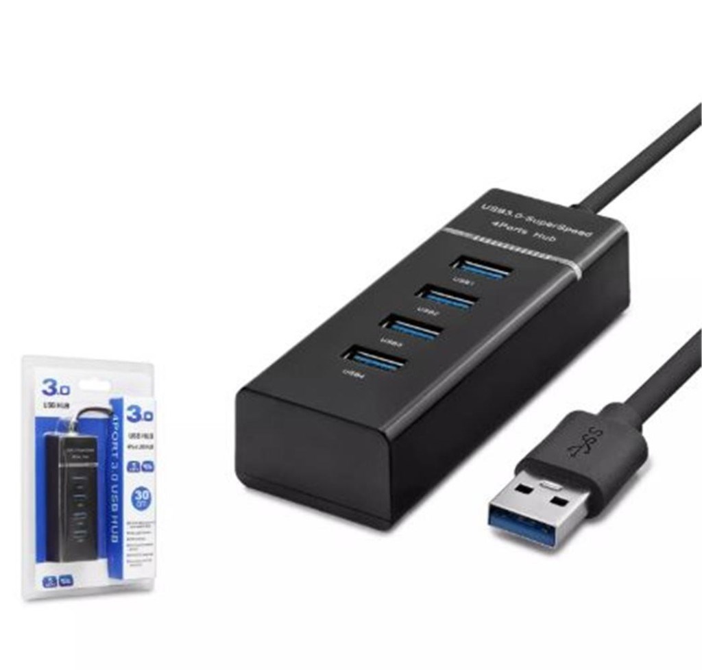 HADRONHadron Hdx7017 Usb3.0 Hub 3-Usb + Usb3.0 30Cm Siyah8680469030569