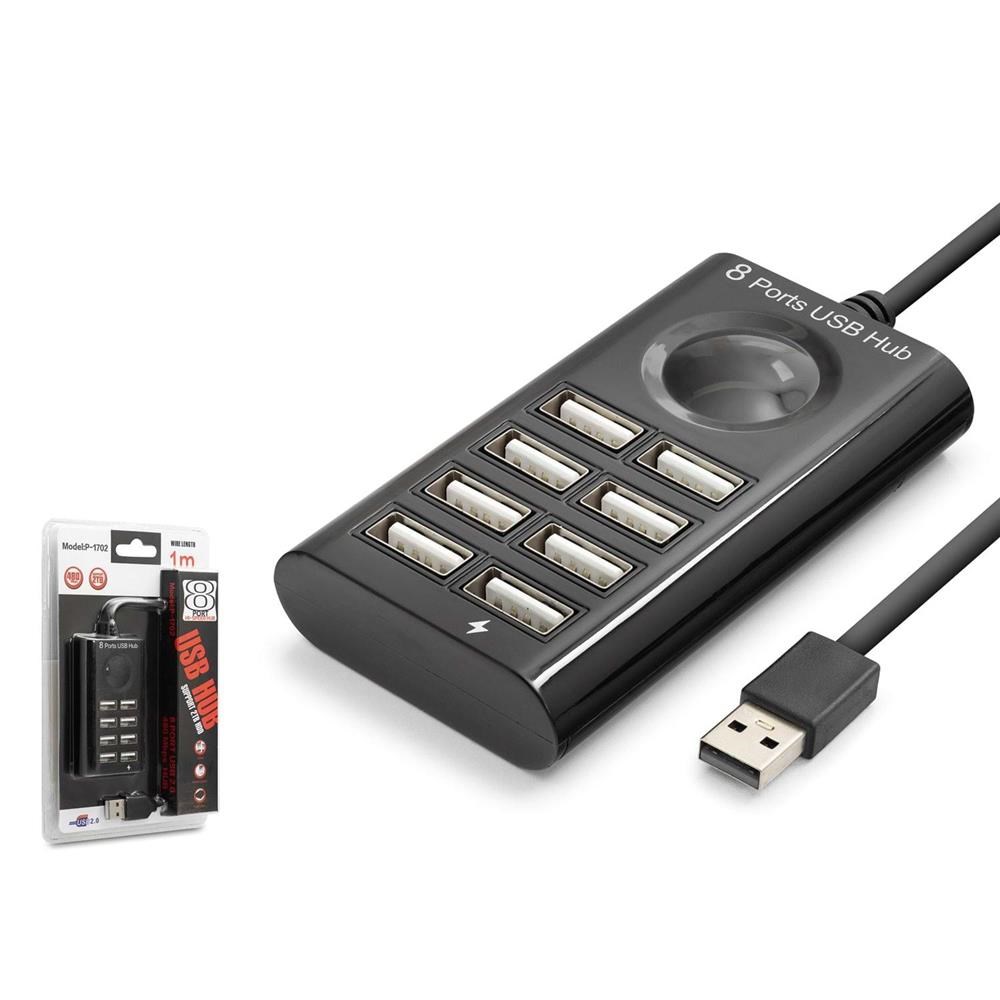 HADRONHadron hdx7052 Usb Hub 8-Usb 8in1 1M Siyah8680469046881