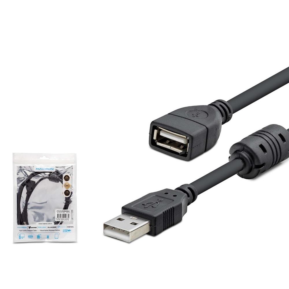 HADRONHADRON HDX7533 USB Uzatma Kablosu 1.5mt - Siyah8680469030804