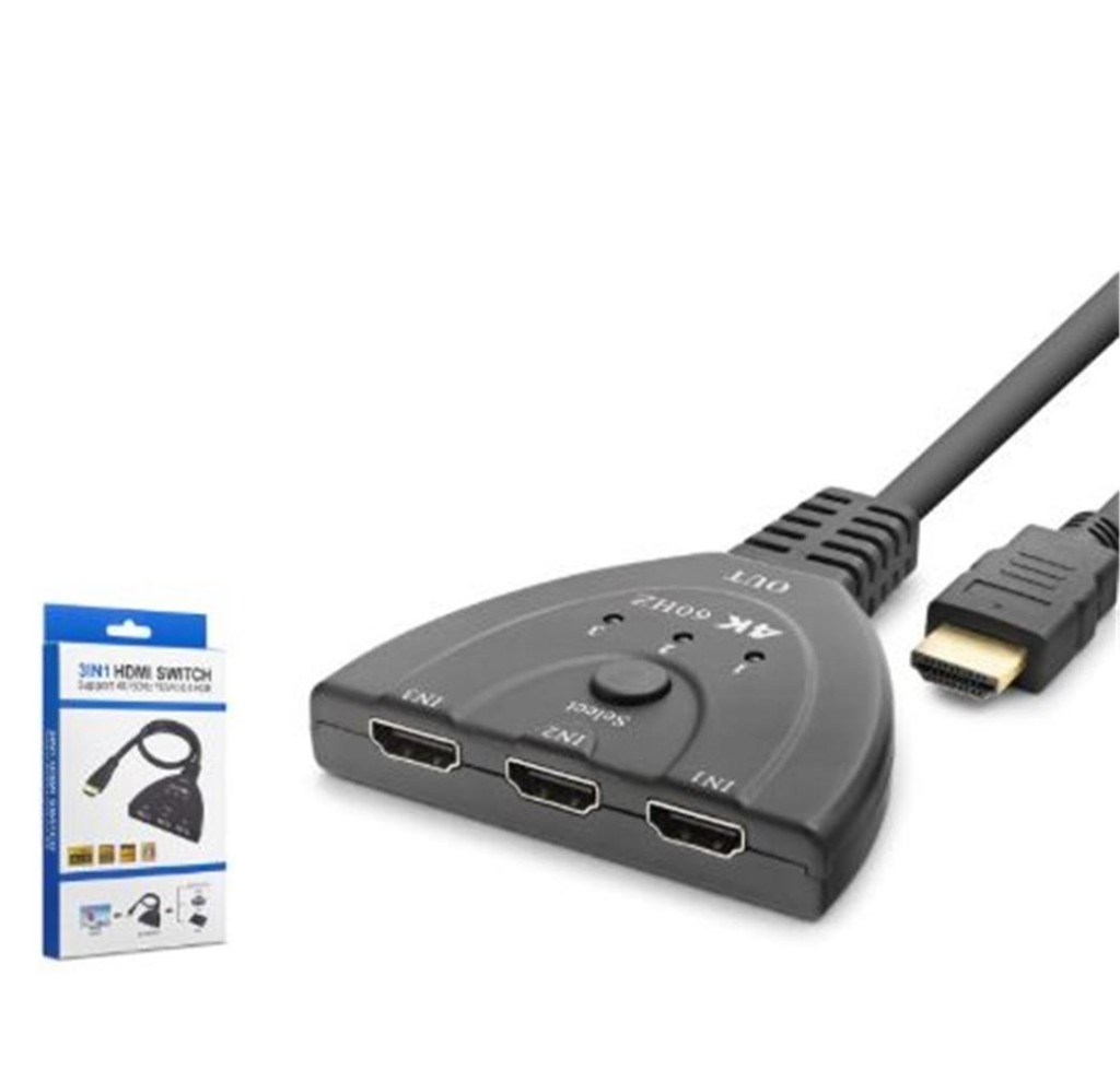 NODARHADRON HDX7870 HDMI Switch 4K 60 Hz HDR 3 In 1 Out - Siyah8680469047086