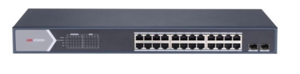 HIKVISIONHikvision DS-3E1526P-SI 26 Port Gbit 24 Port Poe 370W 1xGbit+1xSFP Uplink Yönetilebilir Switch6941264087441