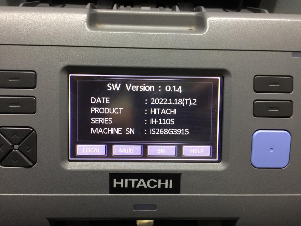 HitachiHitachi IH-110 Çift Cıslı Karışık Banknot Sayma Makinesi 20 Ülke ParasıME-iH-110