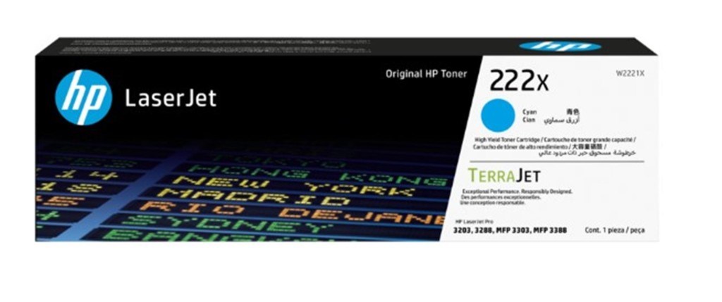 HPHp 222X Cyan Mavi 2.500 Sayfa Toner W2221X195161016370