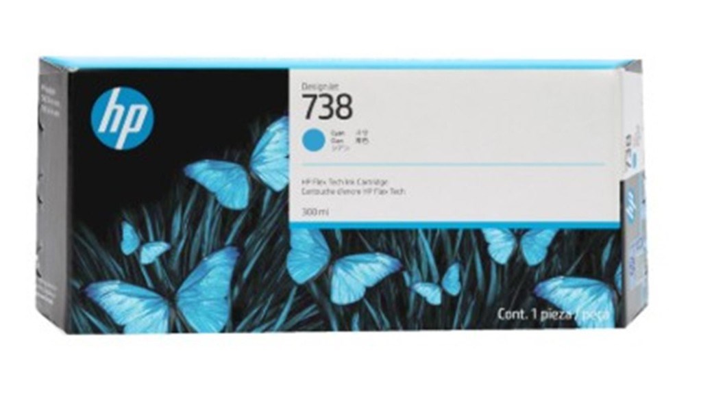 HPHP 738 Cyan Mavi 300ML Plotter Kartuşu 676M6A196548336166