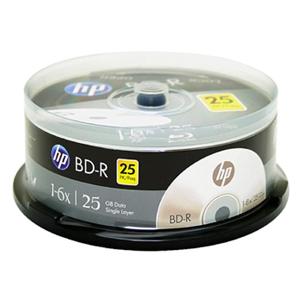 HPHP Blu-Ray BD-R 6X 25GB 25Li Cake Box Printable637668022138