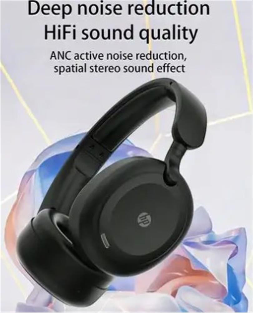 HPHP H231A Kablosuz Kulak Üstü Bluetooth Kulaklık V5.3 Siyah (Mikrofonlu, Çift Cihaz Desteği)6976249032086