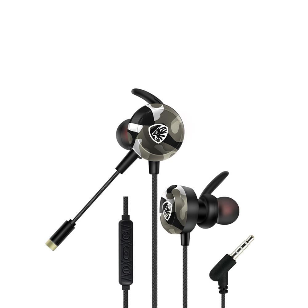 HYTECHHytech HY-GK4 3,5 Oyuncu Esnek Mikrofonlu Kamuflaj Kulakiçi Kulaklık8680096107122