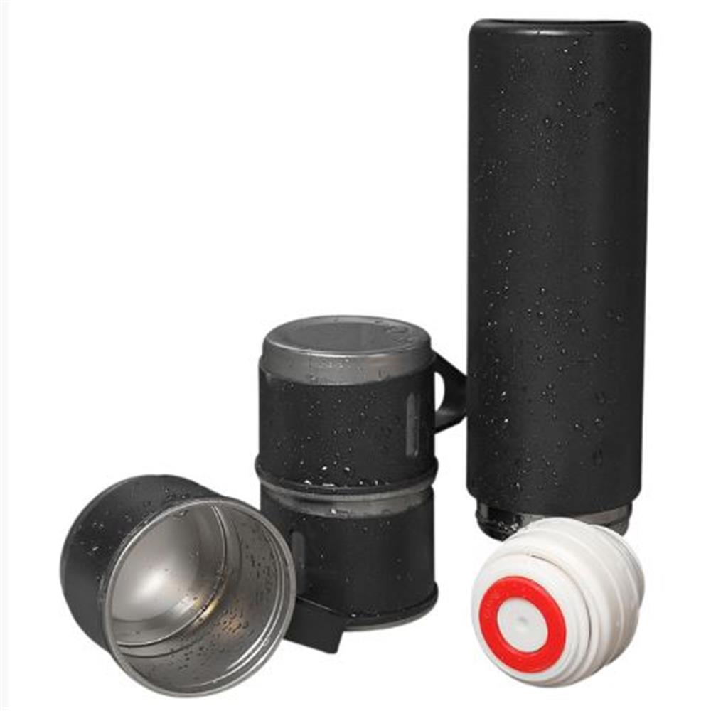 HYTECHHytech HY-TM11 Mat Siyah 500ML Iç 304 Dış 201 3’lü Paslanmaz Çelik Termos Kupa-Bardak Seti8680096133039