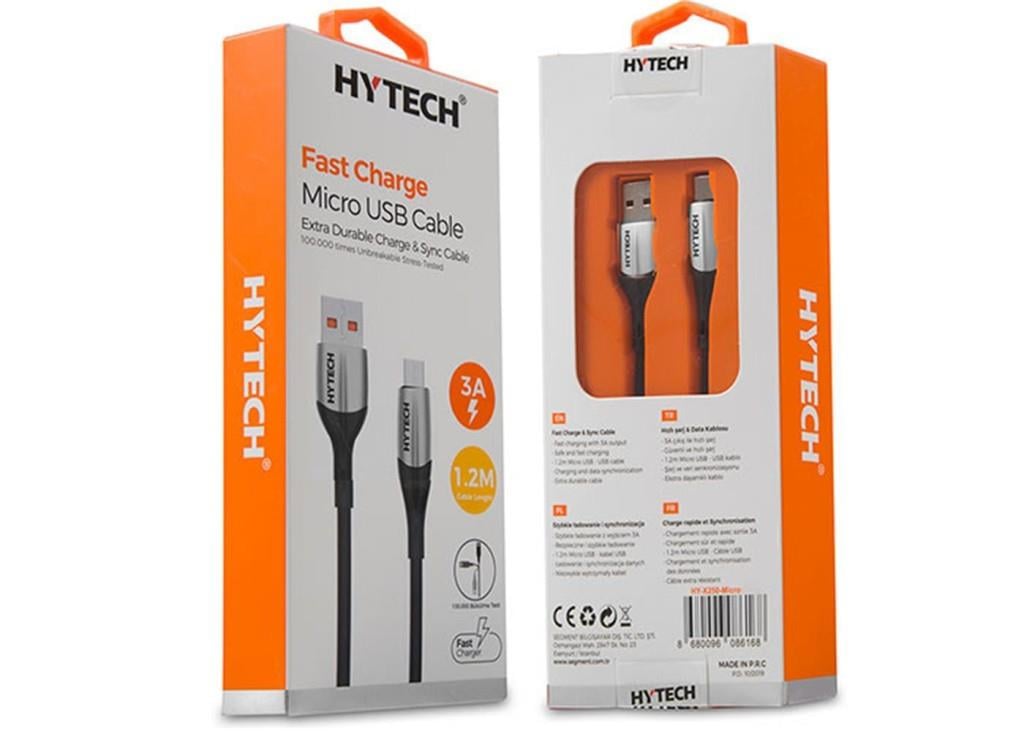 HYTECHHytech HY-X250 3A Micro Usb 1,2m Gold Data + Sarj Kablosu8680096086168