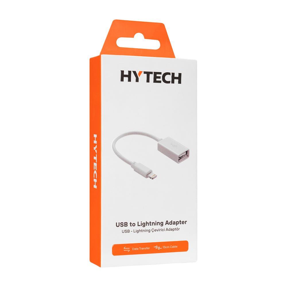 HYTECHHytech HY-XO48 Beyaz USB F to Lightning 10cm kablolu OTG Çevirici8680096115479