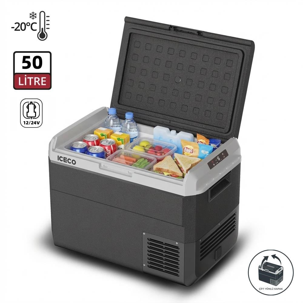 ICECOICECO MCD50D 12/24Volt 50 Litre Kompresörlü Outdoor Oto BuzdolabıMCD50D