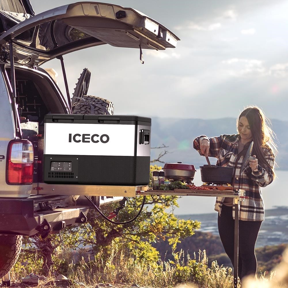 ICECOICECO TCD55 12/24Volt 55 Litre Çift Bölmeli Outdoor Kompresörlü Oto Buzdolabı/DondurucuTCD55
