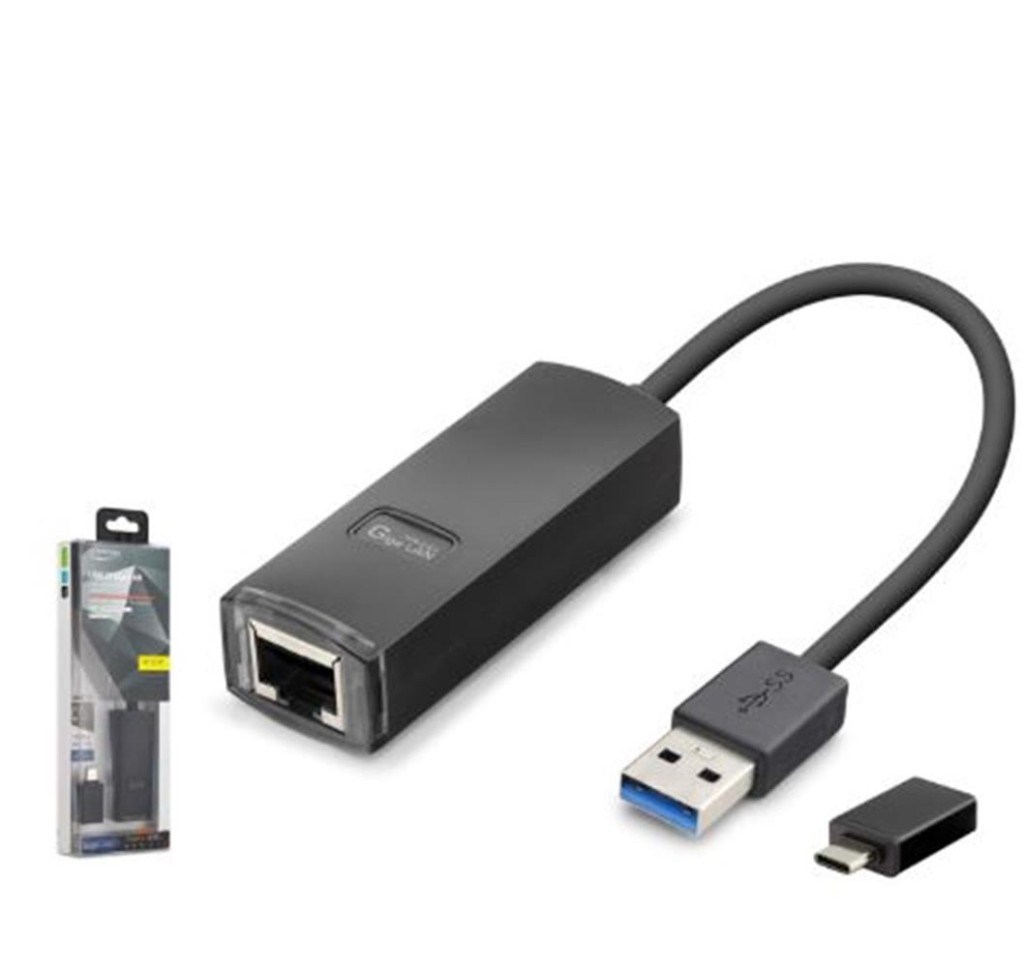 HADRONiETOP LAN03 USB 3.1 Type-C Gen1 Ethernet Adaptör Gigabit Siyah8680469050819