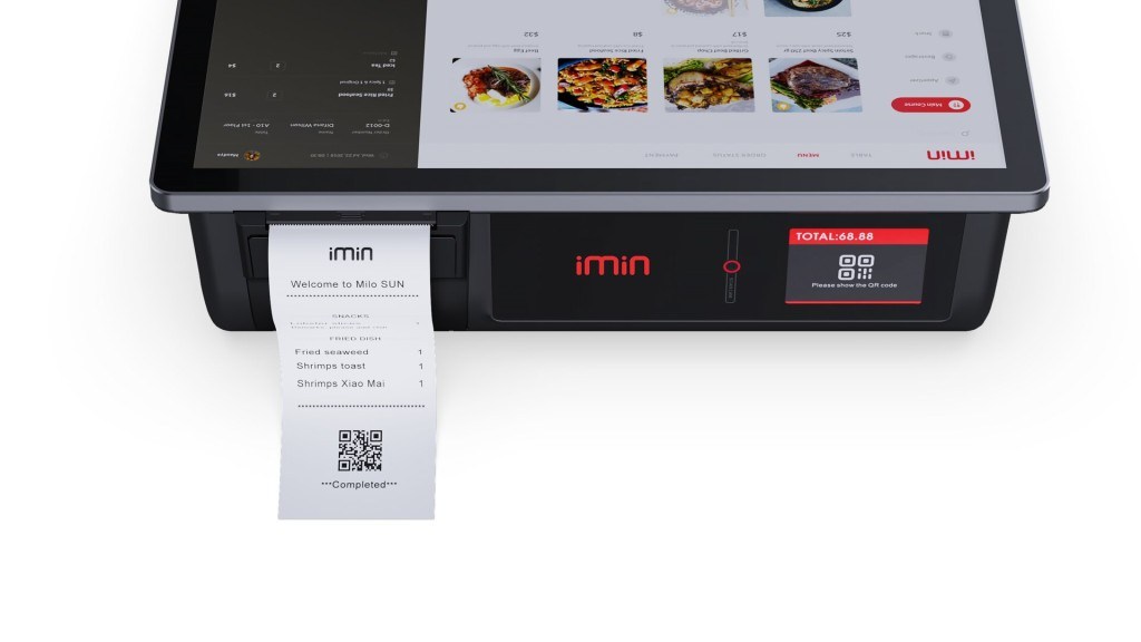 IMINIMIN D1 PRO 13.3''/AND 11/CORE 1.8GHz/4GB+16GB/NFC+2.4''MÜŞTERİ EKRANI/58mm Printer100.452.117