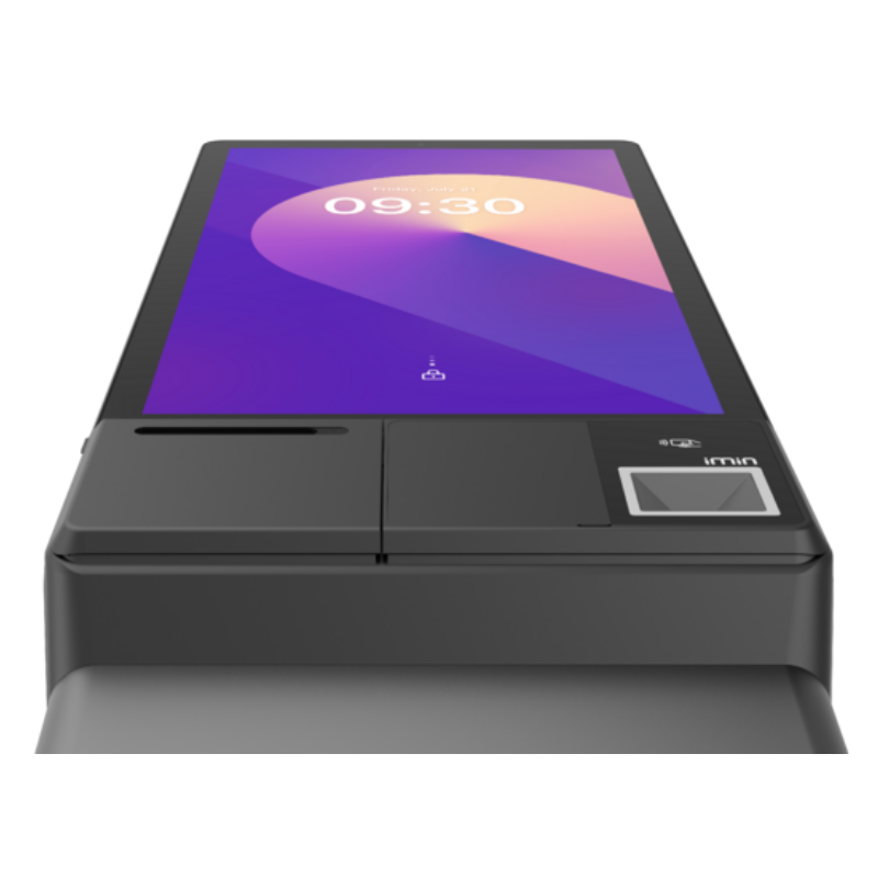IMINImın Heron 1 Android 15 8 Çekirdekli 2.0 GHz 23.8″ WiFi 6 BT NFC 80 MM Yazıcı Tek Kamera Standart Tarayıcı GMS Siyah 4GB+64GBHERON 1