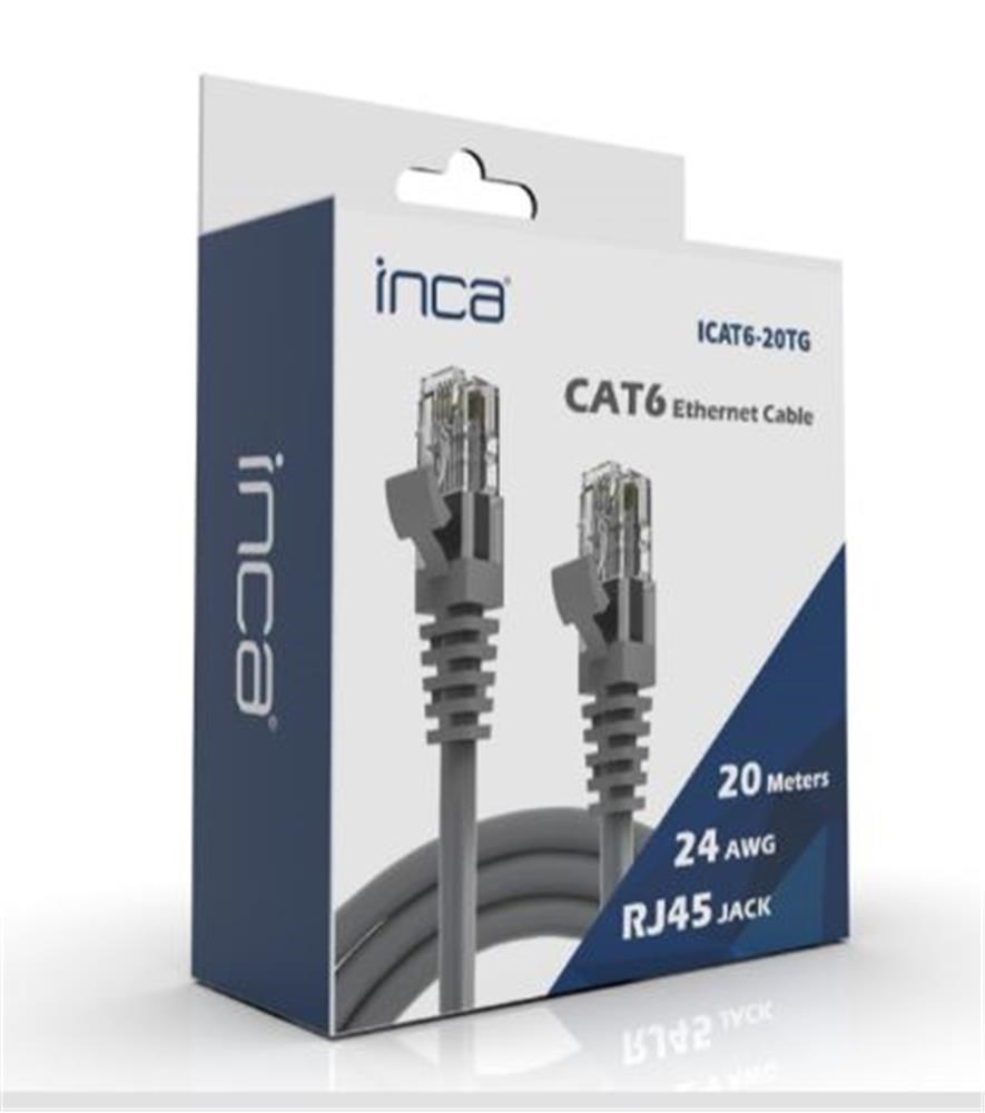 INCAINCA ICAT6-01TG Cat6 1 Metre Gri Kablo8697980469723