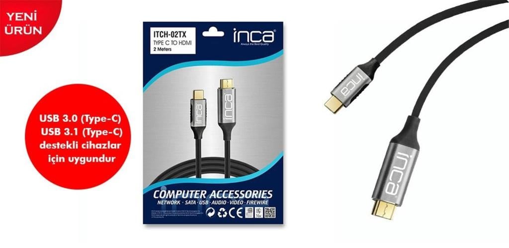INCAInca IMHD-50T 5mt 1,4 V 3D Altın Uçlu HDMI Kablo8697980467293