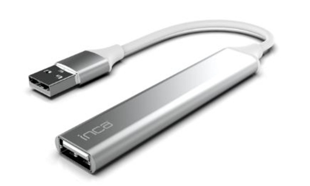 INCAInca IUSB-4TUX 3X2.0 3.0 USB Çıkış USB Çıkış 5 Gbps Usb Çoklayıcı Alüminyum Kasa8681949014598
