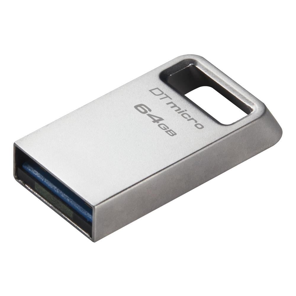 KINGSTONKingston DTMC3G2-64GB DataTraveler Micro 200MB-s Metal USB 3.2 Gen 1 Flash Bellek740617328066
