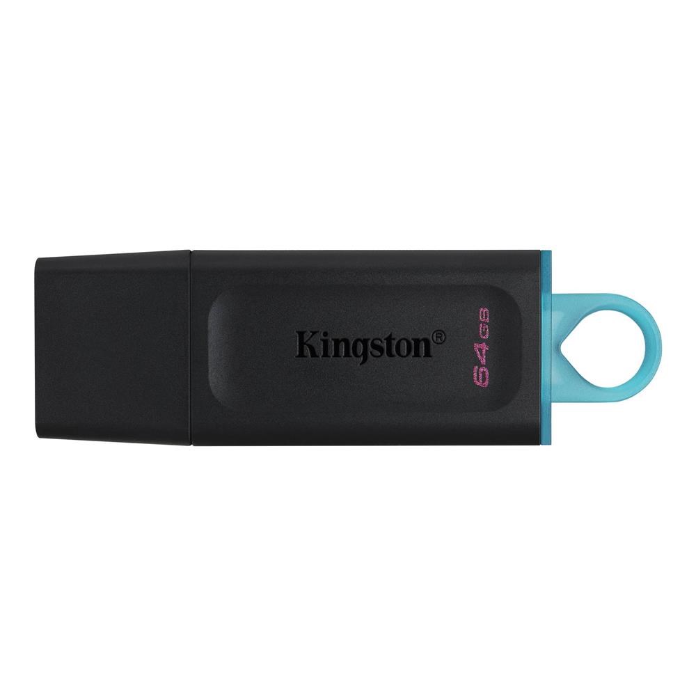 KINGSTONKingston DTX-64GB 64GB USB3.2 Gen 1 DataTraveler Exodia (Black + Teal) Flash Bellek740617309829