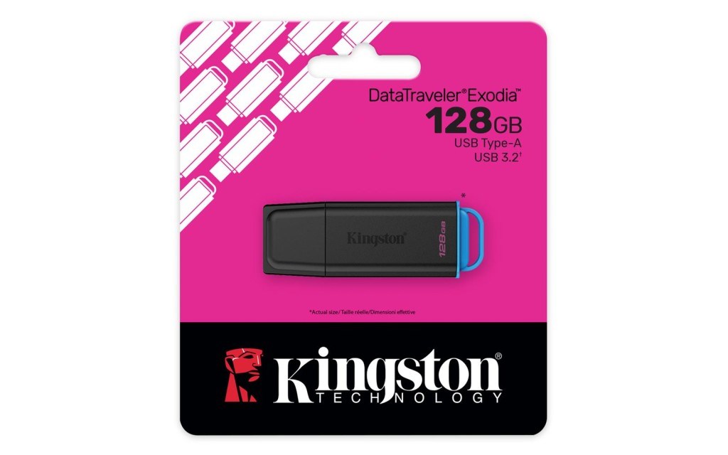 KINGSTONKingston DTXG2-128GB 128GB Portable USB 3.2 Gen 1 DataTraveler Exodia Black-Blue Flash Bellek740617353846