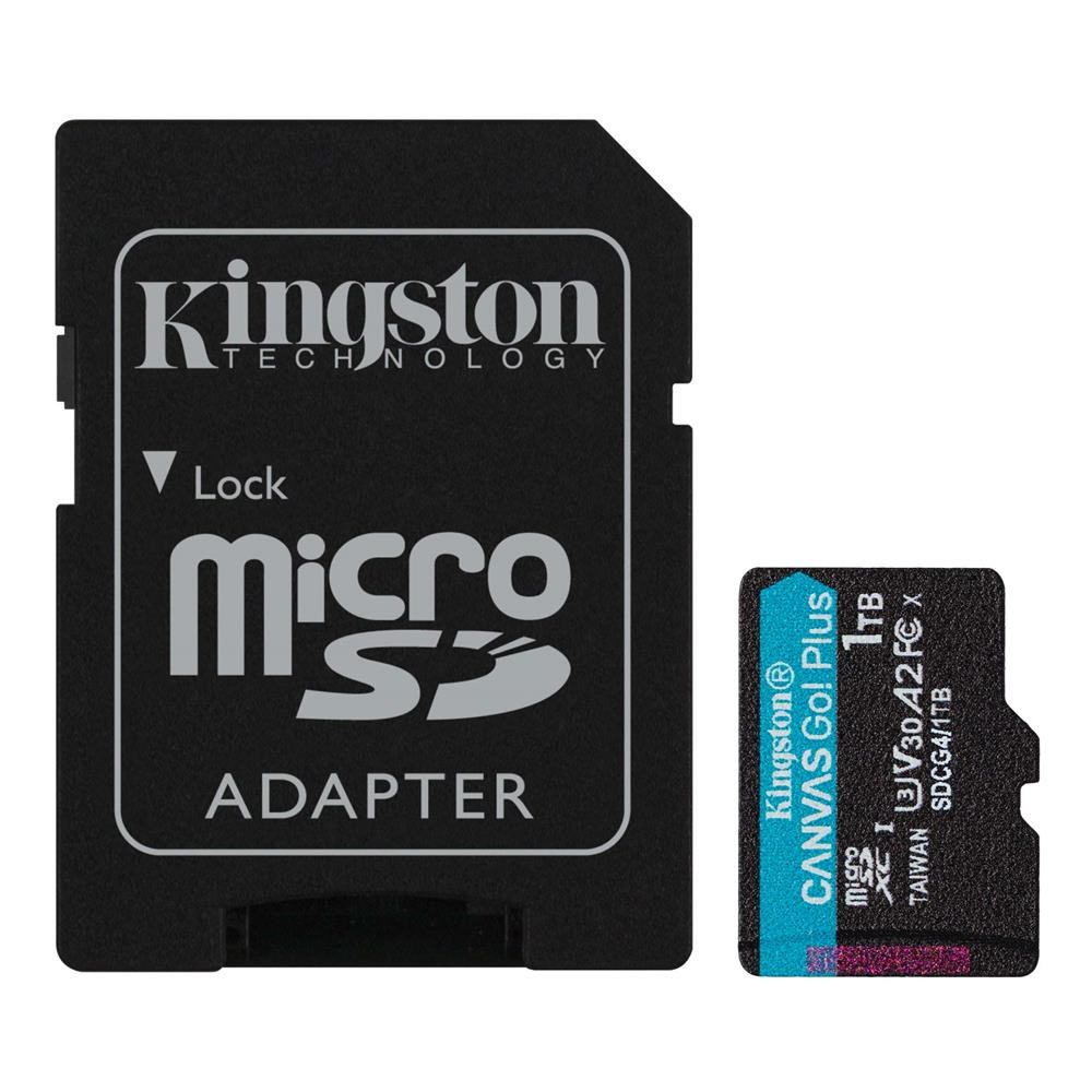 KINGSTONKingston SDCG4-1TB 1TB microSDXC Canvas Go Plus Gen4 200MB-s A2 U3 V30 Card + ADP Hafıza Kartı740617348095