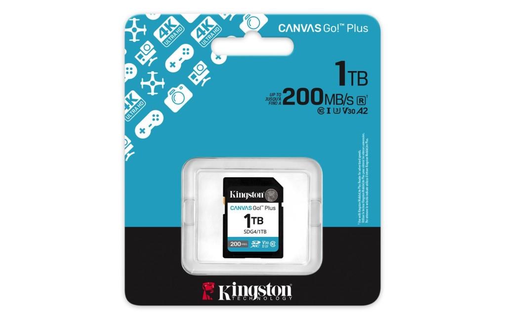 KINGSTONKingston SDG4-1TB 1TB SDXC Canvas Go Plus Gen4 200MB-s C10 UHS-I U3 V30 Hafıza Kartı740617347791