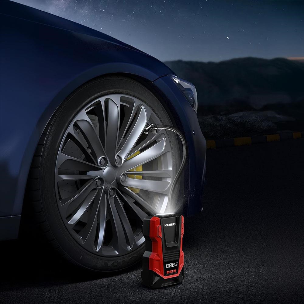 KOBBKOBB KB220 12Volt/220Volt 150 PSI Dijital Basınç Göstergeli Lastik Şişirme PompasıKB220