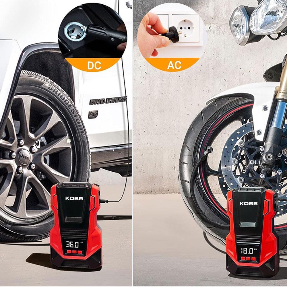 KOBBKOBB KB220 12Volt/220Volt 150 PSI Dijital Basınç Göstergeli Lastik Şişirme PompasıKB220