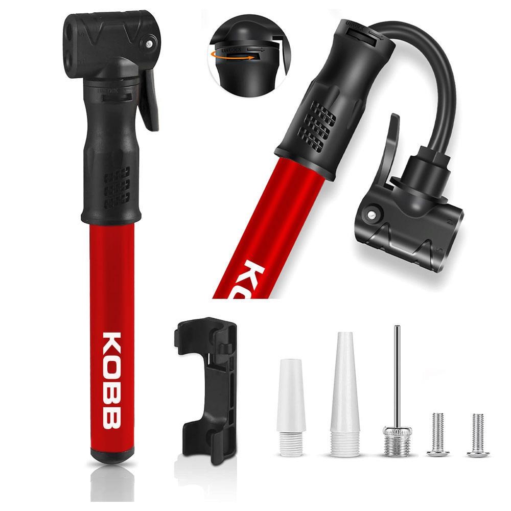 KOBBKOBB KB2203 87 PSI Bisiklet Lastik Şişirme Taşınabilir Mini El Pompası + Bisiklet Montaj AparatıKB2203