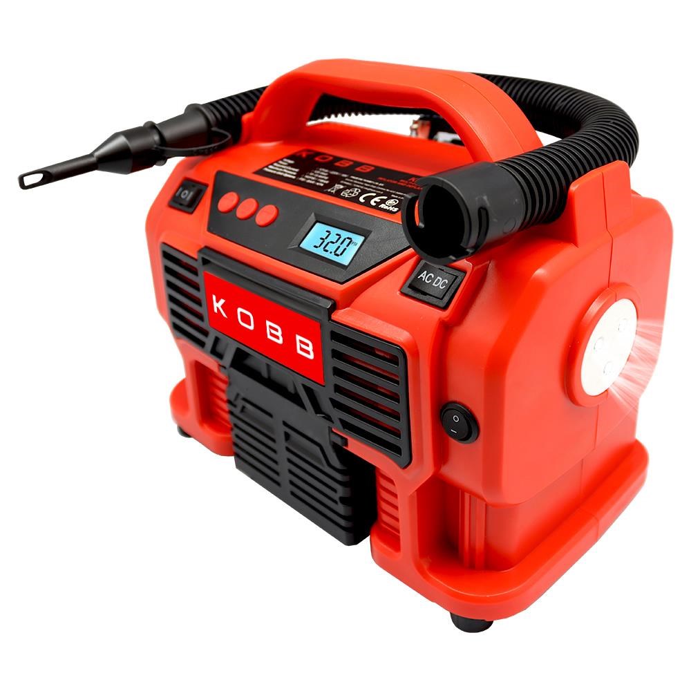 KOBBKOBB KB300 12Volt/220Volt 160 PSI Dijital Basınç Göstergeli Lastik & Yatak Şişirme PompasıKB300