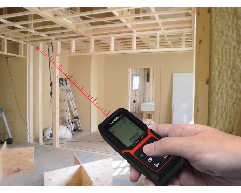 KOBBKOBB KBL120 120m Profesyonel Li-ion Şarjlı Lazer MetreKBL120